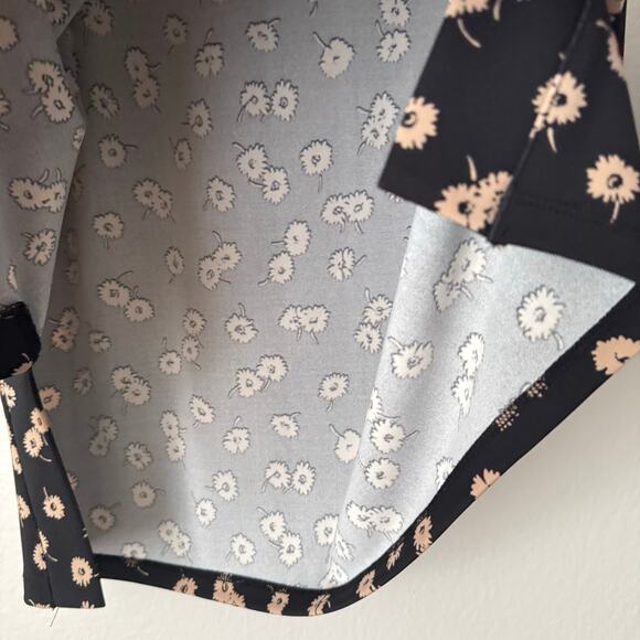 Talbots Plus Womens Black Floral Blouse Stretchy Longsleeve Scoop Neck Size 1X - Picture 6 of 11